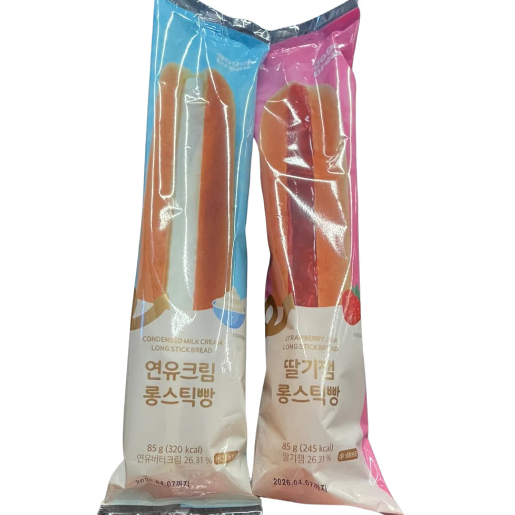 뚜레쥬르 롱스틱빵 85g 2종 택1 [연유/딸기] TLJ Milk Cream Bread 85g
