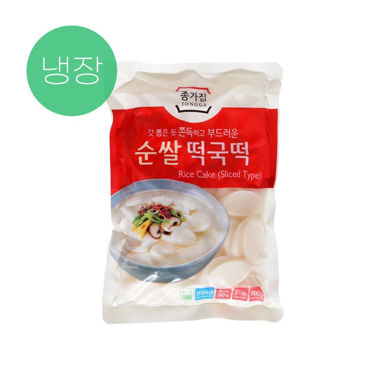 종가집 순쌀 떡국떡 500g JG Sliced Rice Cake 500g