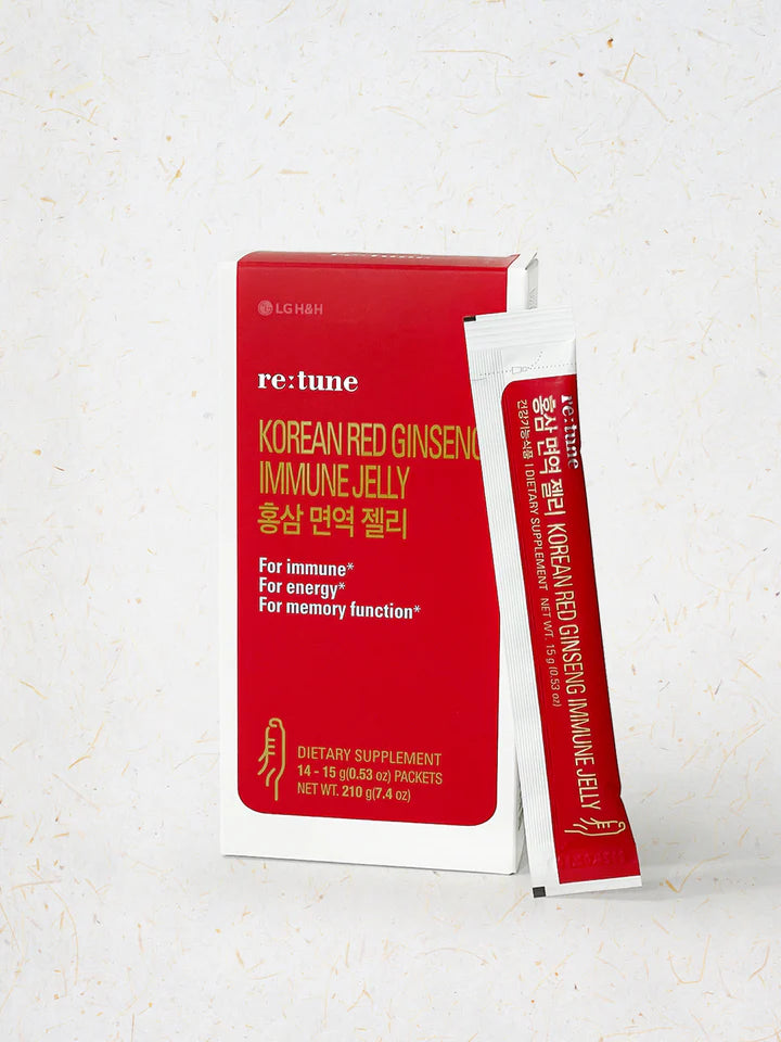 LG 리튠 홍삼 면역젤리 14스틱 15g*14 LG Retune Korean Red Ginseng Jelly 15g*14