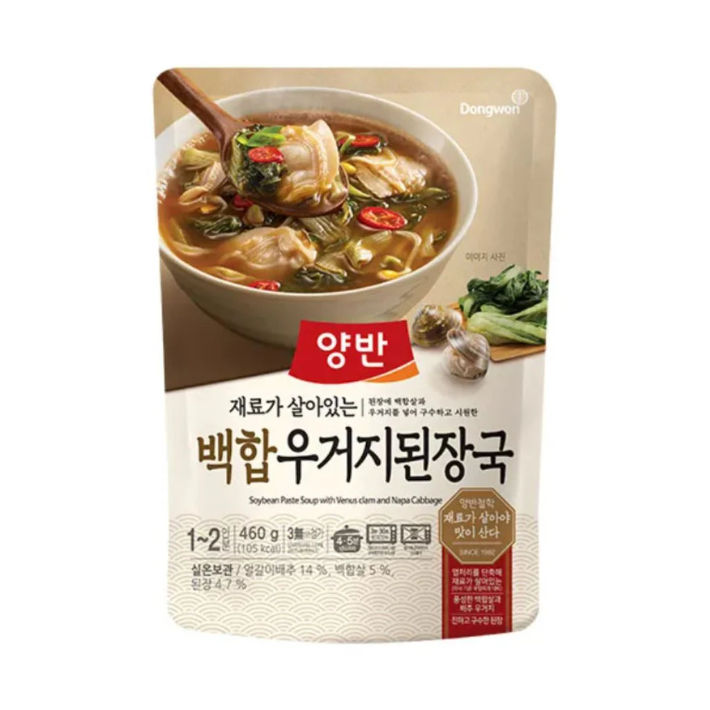 동원 양반 백합 우거지 된장국 460g DW Clam&CAbbage Soup 460g