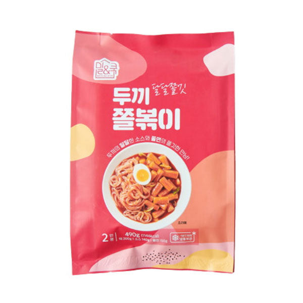 두끼 쫄볶이 490g Dookki Jjolpokki Rice Cake 490g