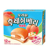 오리온 후레쉬베리 복숭아 12입 336g ORI FreshBerry Peach 336g*12