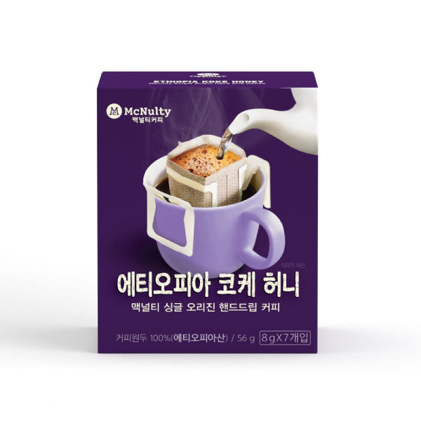 맥널티 브니 드립커피 [에티오피아 코케 허니] [7개입] 8g MCT Hand Drip Coffee Bag [Ethiopia Koke Honey] 8g