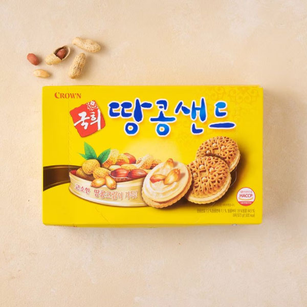 크라운 국희 땅콩샌드 372g CRW Penut Sand 372g