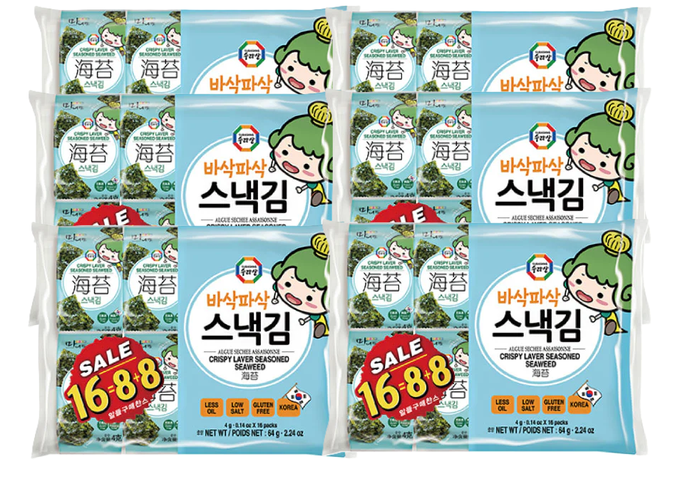 수라상 차차소왕자 스낵김 4g*96개 SRS ChaCha Wanja Seaweed Sanck 4g*96개