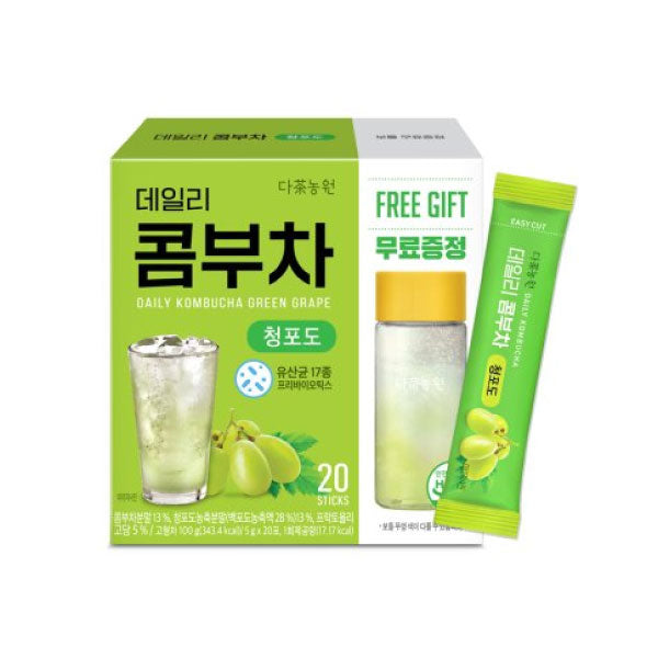 다농원 콤부차 청포도 20포 [물병포함] 250g DNW Kombucha Green Grape 20p 250g