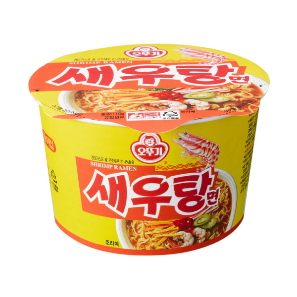 오뚜기 새우탕 큰컵 110g OTG Shrimp Noodle Ramen Bowl 110g