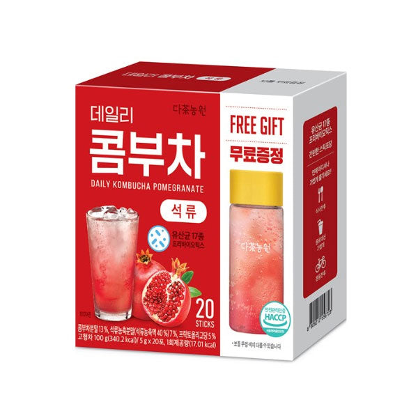 다농원 콤부차 석류 20포 [물병포함] 250g DNW Kombucha Pomegranate 20p 250g