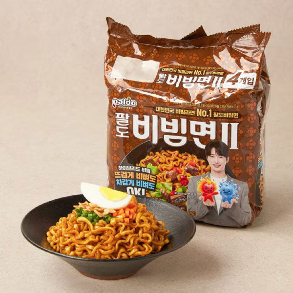 팔도 비빔면 II 멀티팩 130g*4 Paldo Bibimmyun II  130g*4