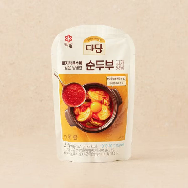 CJ 다담 순두부찌개 양념 140g CJ Spicy Soft Tofu Stew Sauce 140g