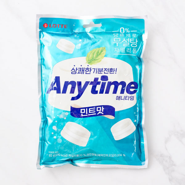롯데 애니타임 밀크민트 60g LT Anytime Milk Mint Candy 60g