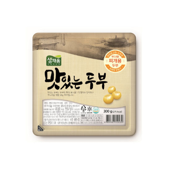 생채움 찌개용 두부 300g FS Tofu for Soup 300g