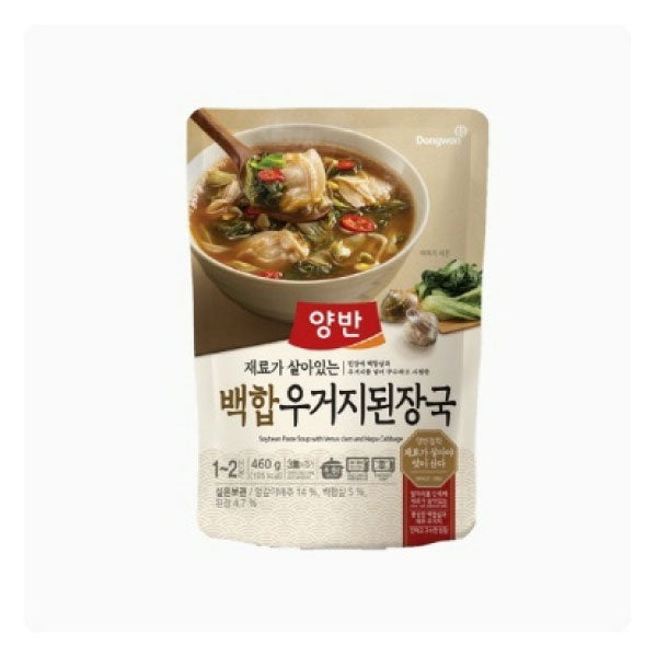 동원 양반 백합 우거지 된장국 460g DW Clam&CAbbage Soup 460g