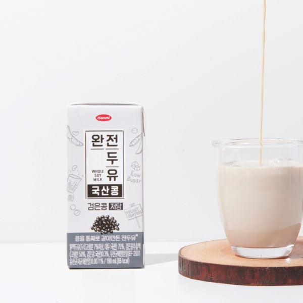 한미 완전두유 검은콩 저당 [국내산] 190ml*16 HM Korean Black Bean Soy Milk Low Sugar 190ml*16