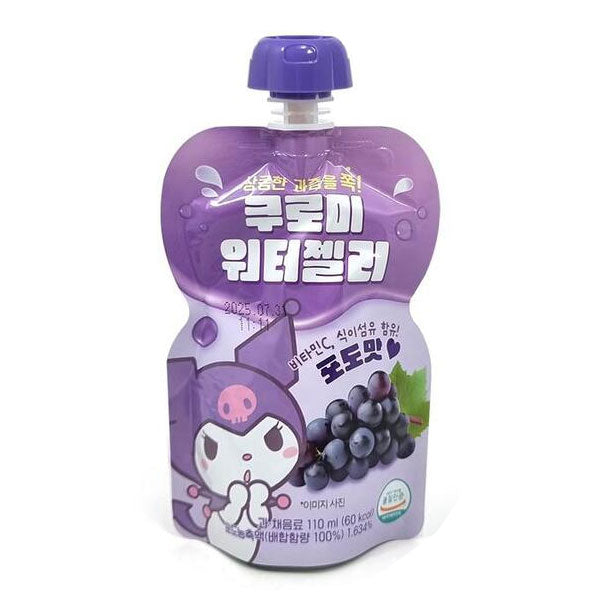 [세일] 푸드웰 산리오 쿠로미 워터젤리 [포도] 110ml Sanrio Water Jelly [Grape] 110ml