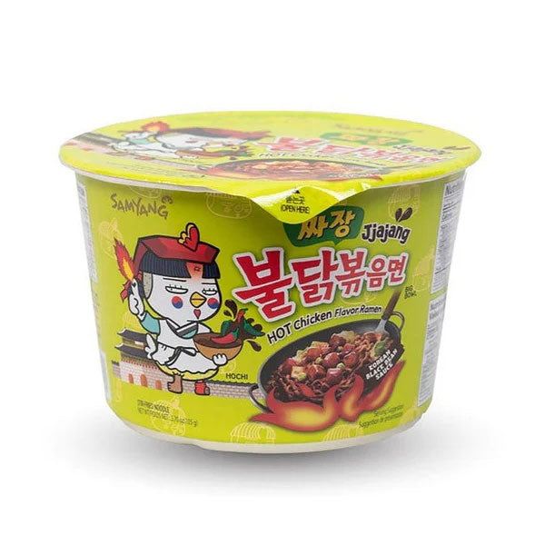 [컵라면] 삼양 짜장 불닭볶음면 큰컵 105g SY Jjanjang Spicy Soybean Paste Chicken Noodle 105g