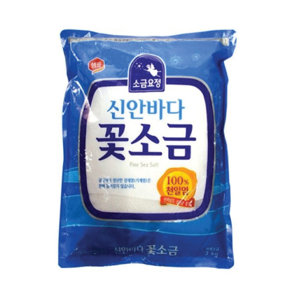 샘표 소금요정 신안바다 꽃소금  3kg SP Natural Table Salt 3kg