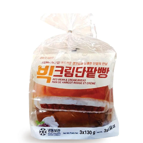 오디저트 허리케인 빅크림 단팥 390g Hurricane Frozen Bread Red Bean&Cream 390g