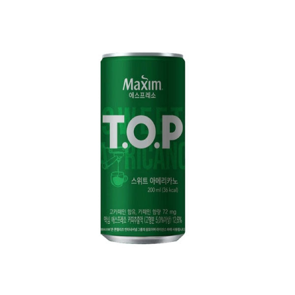 동서 맥심 TOP 스위트 아메리카노 200ml DS Maxim Top Sweet Americano Can