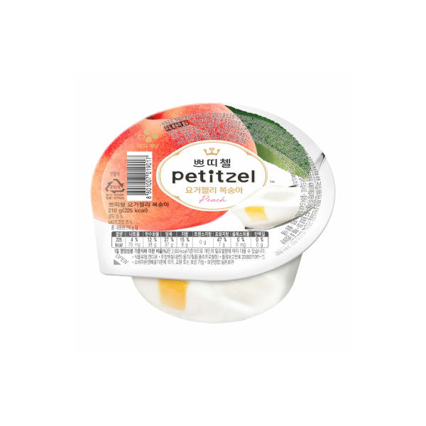 CJ 쁘띠첼 요거젤리 복숭아 210g CJ Petitzel Yogurt Jelly Peach 210g