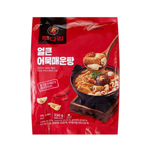 LF FOOD 투다리 얼큰어묵 매운탕 330g Tudari Spicy Fishcake Soup 330g