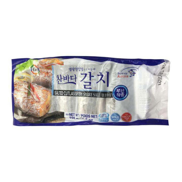 수라상 찬바다 갈치 325g SRS Frozen Salted Cutlassfish Chunk 325g