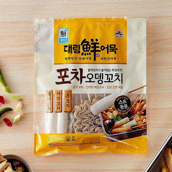 대림 포차 오뎅 꼬치 420g DLM Street Style Fish Cake 420g