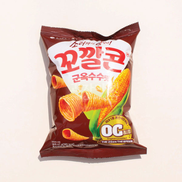 롯데 꼬깔콘 군옥수수(소) 67G LT Corn Snack Corn 67G