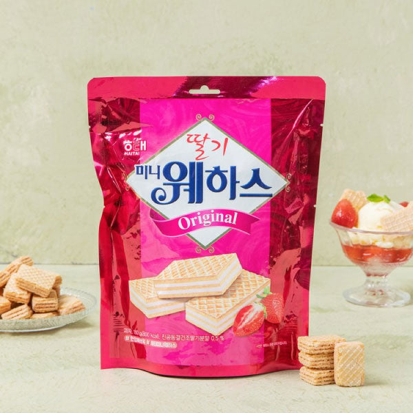 해태 웨하스 딸기 미니 (파우치형) 150g HT Wafers Strawberry Mini 150g