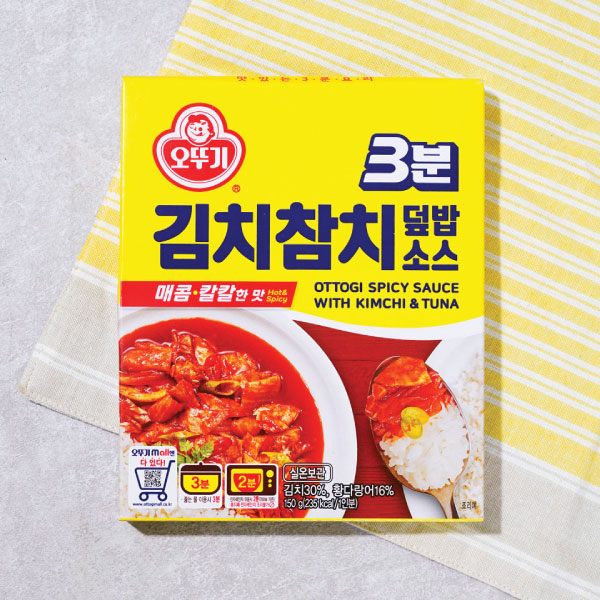 오뚜기 삼분 김치참치 덮밥소스 150g OTG 3 Min Spicy Kimchi Tuna Sauce 150g