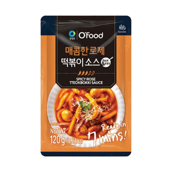 청정원 매콤한 로제 떡볶이 양념 120g CJO Rose Tteokbokki Sauce