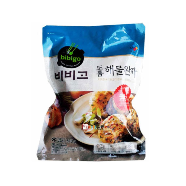 CJ 비비고 도톰 해물 완자 510g CJ Bibigo Korean Seafood Ball 510g