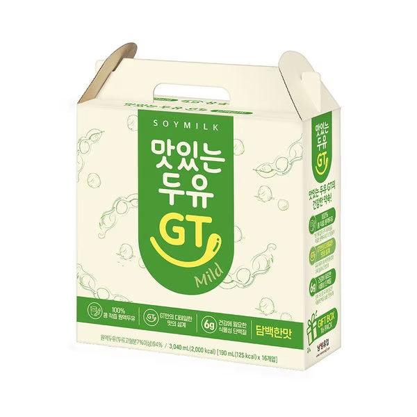 남양 맛있는 두유 GT [담백한맛] 190ml*16 NY Tasty Soy Drink Mild 190ml*16