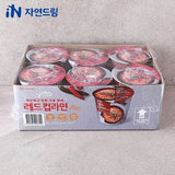 [세일][컵라면] 자연드림 야미야미 레드컵라면 [매운맛] 66g*6 NDM Red Cup Ramen [Spicy] 66g*6