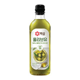 CJ 백설 압착 올리브유 900ml CJ Beksul Extra Virgin Olive Oil 900ml CJ