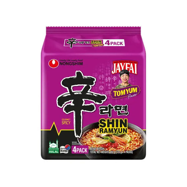 농심 신라면 똠양 멀티 NS Shinramyun Tomyum 123g*4