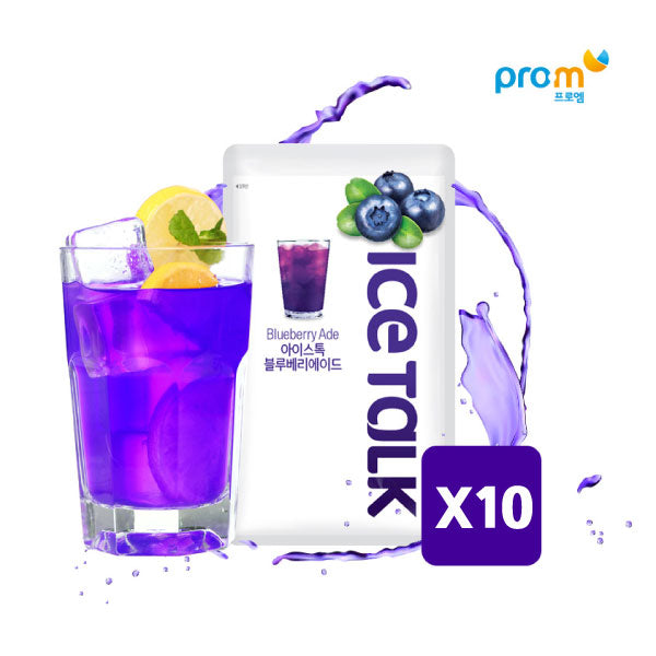 [묶음세일] 아이스톡 블루베리 에이드 X10팩 Blueberry Ade Ice 230m X10