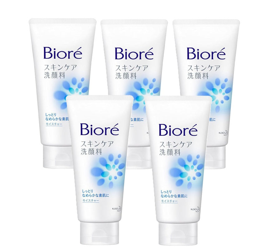 [묶음세일] 비오레 모이스쳐 클렌징 폼 60g*5 Biore Skin Care Face Wash Moisture 60g*5