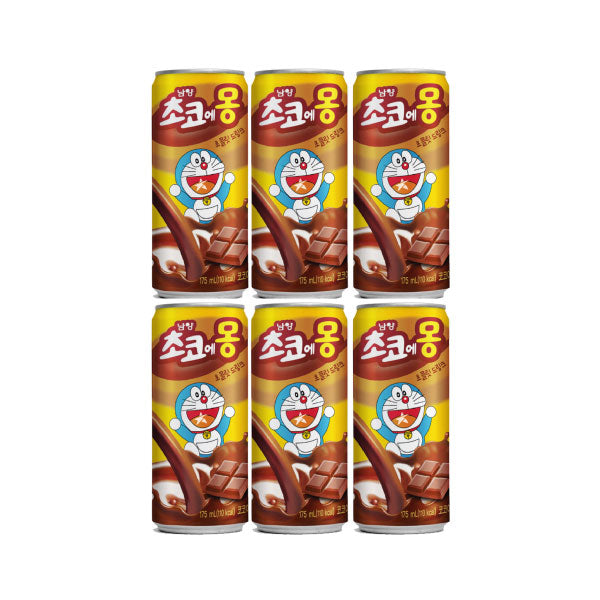 [묶음세일] 남양 초코에몽 200ml*6캔  NY Chocolate Drink [Can] 200ml*6