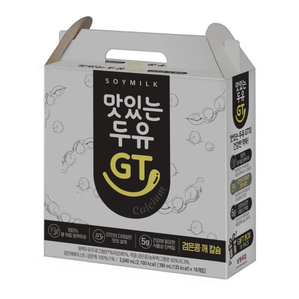 남양 맛있는 두유 GT [검은콩&깨 칼슘] 190ml*16 NY Soybean Milk GT Black Bean & Sesame 190ml*16