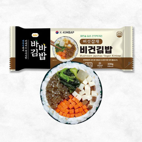 올곧 버섯잡채 김밥 230g AG Mushroom Japchae Vegan Kimbap 230g