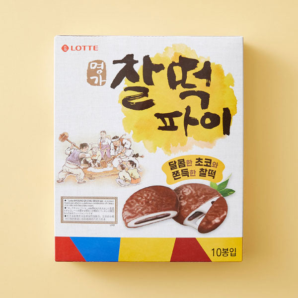 롯데 명가 찰떡파이 350g LT Rice Pie Choco 350g