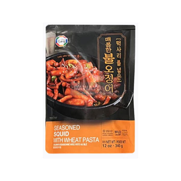 수라상 떡사리를 넣은 매콤한 불오징어 340g SRS Spicy Squid w/Rice Noodle 340g