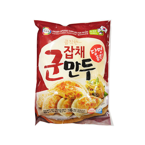 수라상 큼직한 잡채 군만두 800g SRS Vegetable Dumpling jabchae 800g 수라상 잡채군만두 800g