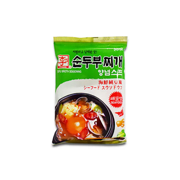 아씨 순두부찌개 양념스프 해물맛 45g Assi Soft Tofu Soup Seafood 45g