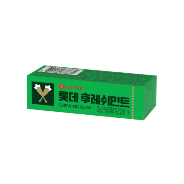 롯데 껌 후레쉬민트 27g LT Fresh Mint Gum 27g