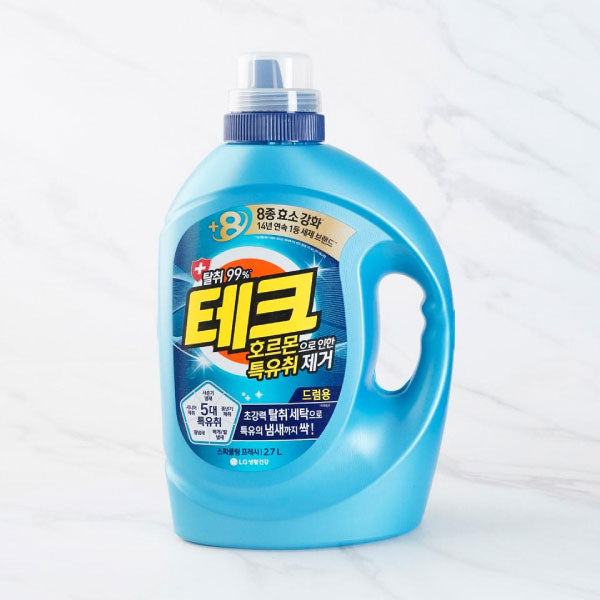 LG 테크  호르몬 특유취 제거 실내건조 액체세제 [드럼용] 2.7L LG Tech Detergent For Front Loader 2.7L