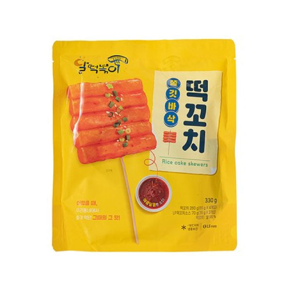 LF FOOD 쫄깃바삭 떡꼬치 330g LF Skewered Topokki 330g