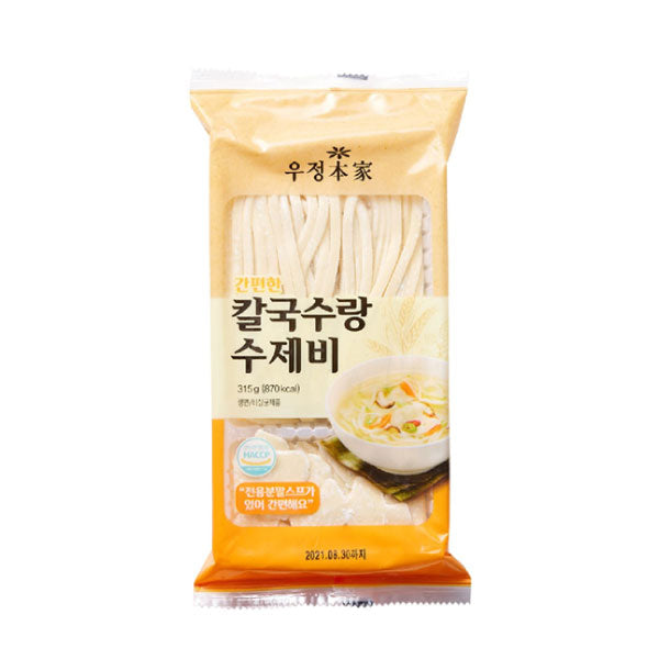 삼시 즉석 생칼제비 315g SS Korean Knife Cut Fresh Noodle w Soup 315g