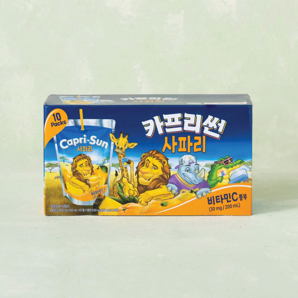 농심 카프리썬 사파리 200ml*10 NS Capri Sun Safari Ice Tea 200ml*10